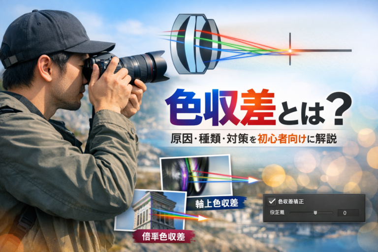 色収差とは？原因・種類・対策を初心者向けにわかりやすく解説【著者：宇野まさし】